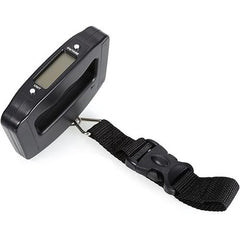 Stainless Steel Digital Luggage Scale, 50kg, Black - SABER Center