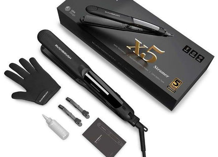 Rush Brush Hair Straightener 235 Celsius, Black - X5 - SABER Center