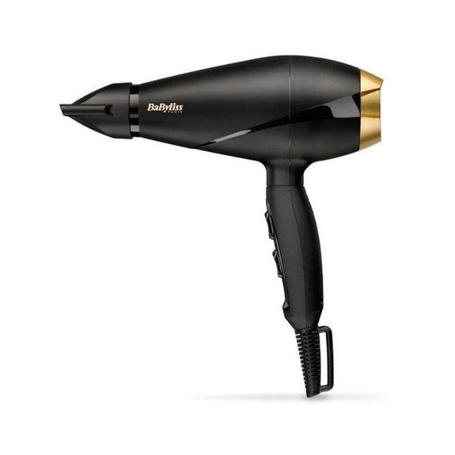 Babyliss Power Pro 2000 Hair Dryer 2000 Watt, Black Gold - 6704E - SABER Center
