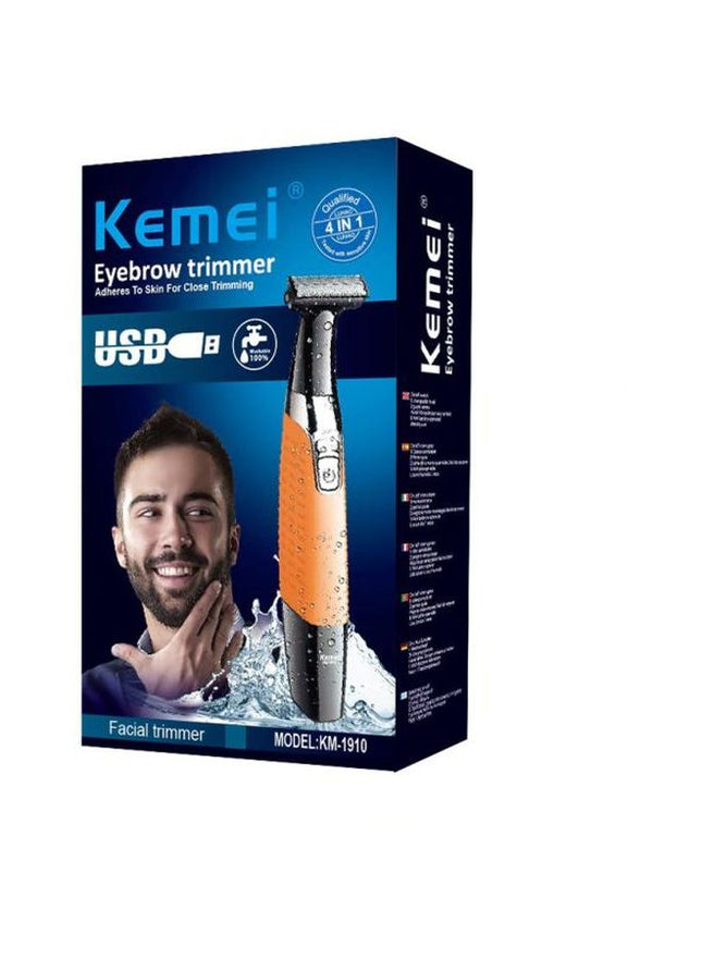 Kemei Rechargeable Electric Shaver, Multicolor - KM-1910 - SABER Center