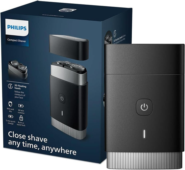 Philips Cordless Electric Shaver Wet & Dry Black - PQ888 - SABER Center