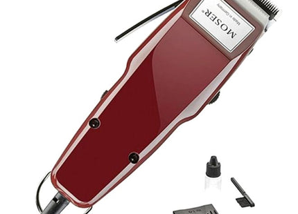 Moser Hair Clipper with Attachments, Red - 1400-0050 - SABER Center