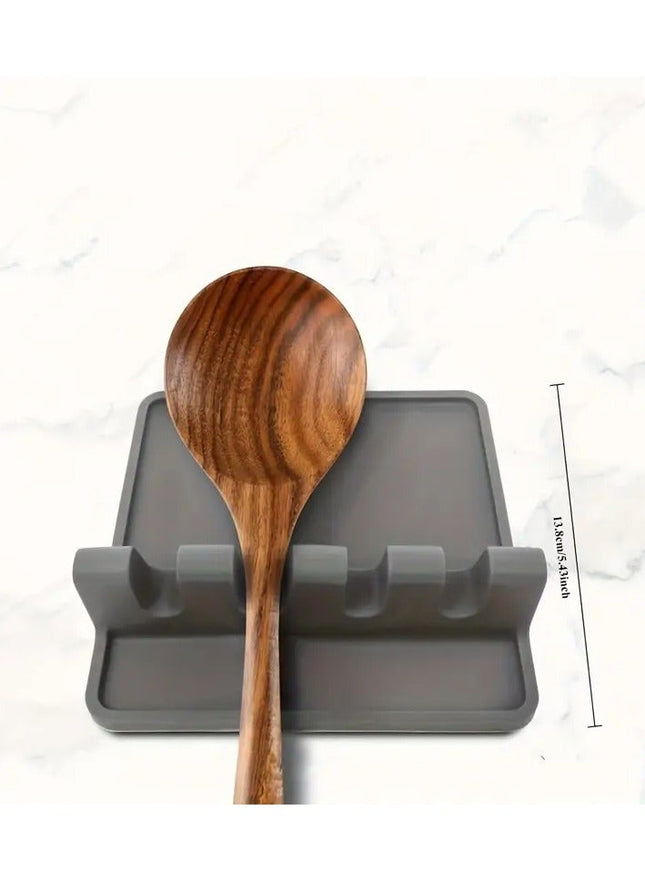 Silicone Utensil Rest with Drip Pad, Heat-Resistant Spoon Holder - SABER Center