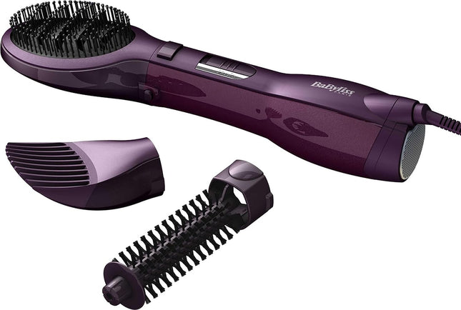 Babyliss Air Styler with Attachments 1000 Watt, Purple - AS115SDE - SABER Center