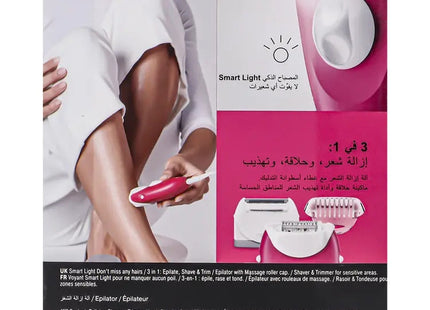 Braun Silk-Epil 3 Epilator Wet & Dry Pink - Se 3032 - SABER Center