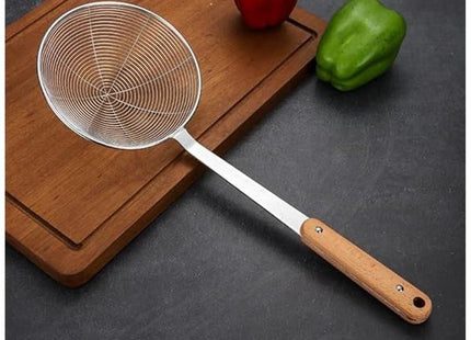 Stainless Steel Food Carrier with Wooden Handle, Medium - SABER Center