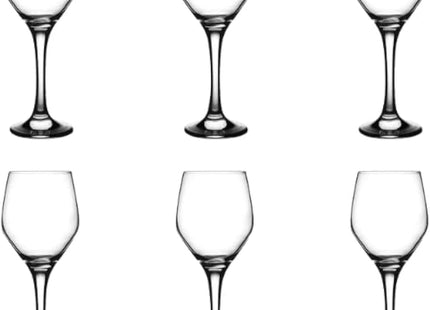 Pasabahce Daphne Juice & Water Cups Set of 6, 255ml, Clear - SABER Center
