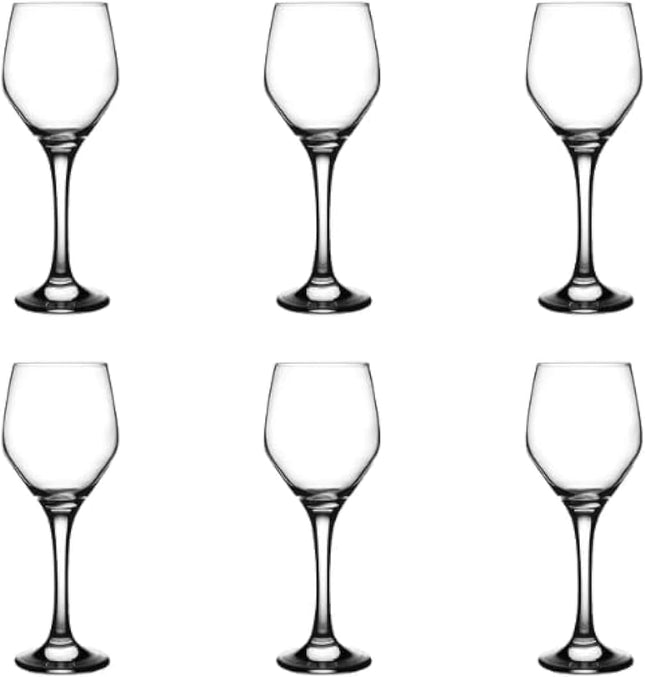 Pasabahce Daphne Juice & Water Cups Set of 6, 255ml, Clear - SABER Center