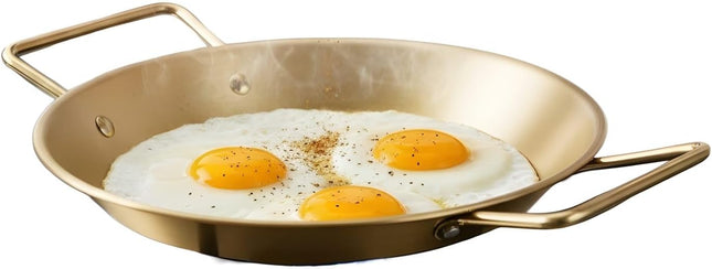 Gold Stainless Steel Serving Cookware with Handles, 20cm - SABER Center
