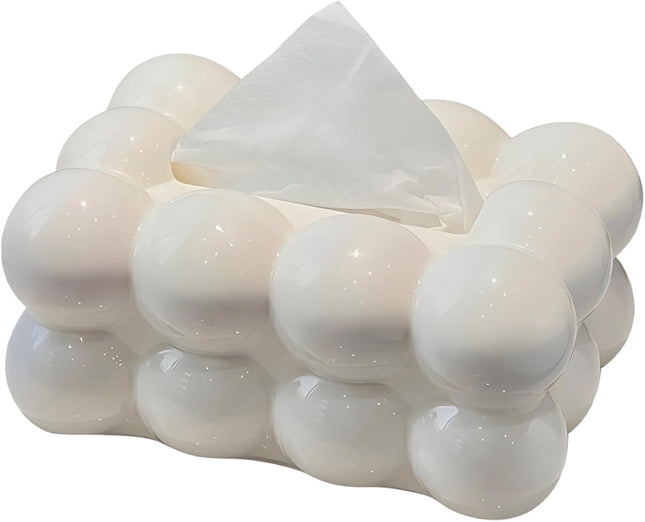 Marshmallow Storage Organizer Box, Rectangular, White - SABER Center