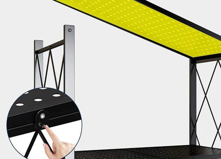 Foldable 5-Shelf Metal Wire Storage Rack on Casters - SABER Center