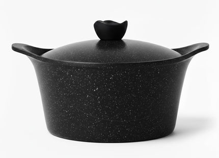 Glory Lux Non-Stick Granite Cookware Set, 12 Pieces, Black - SABER Center
