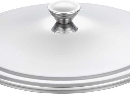 Zahran Classic Stainless Steel Stewpot Set, 10 Pieces with Lids, Silver - SABER Center