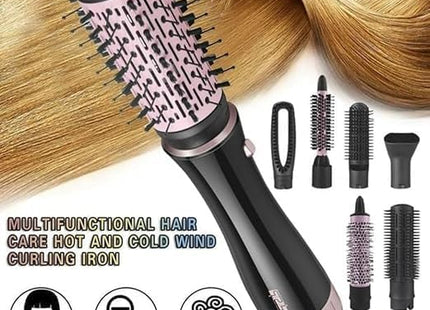 Hair Styling Brush & Hair Dryer, 1000W - Black - SABER Center
