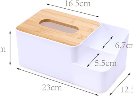 Tesion Tissue Box & Napkin Holder with Storage - SABER Center