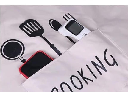 PVC Waterproof Kitchen Apron with Fleece Towels & Expandable Pocket, Unisex - SABER Center