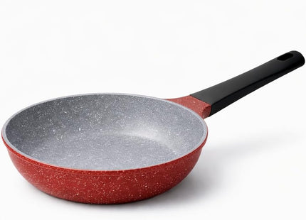 Glory Lux Non-Stick Granite Cookware Set, 16 Pieces, Red - SABER Center