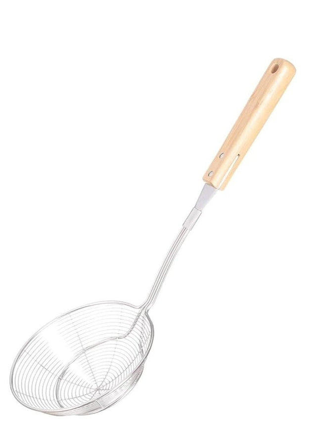 Stainless Steel Food Carrier with Wooden Handle, Medium - SABER Center
