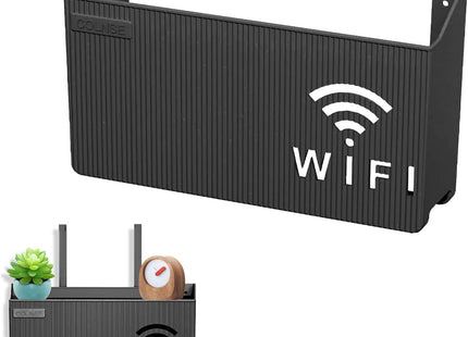 WiFi Router Storage Box, Wall-Mount Shelf, Set-Top Box Rack - SABER Center