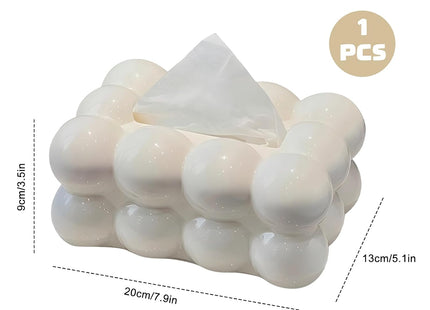Marshmallow Storage Organizer Box, Rectangular, White - SABER Center