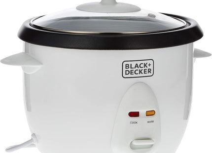 Black+Decker Non-Stick Rice Cooker, 2.8L, White - RC2850-B5 - SABER Center