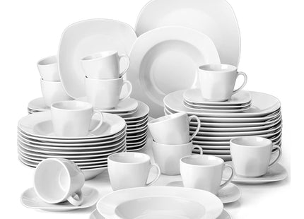 MALACASA Elisa 48-Piece Porcelain Dinner Set for 12 - SABER Center