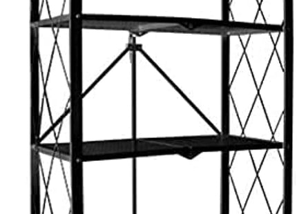 Foldable 5-Shelf Metal Wire Storage Rack on Casters - SABER Center