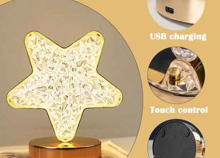 Ramadan Lantern Set, Crescent & Star, 3 Color-Changing LEDs, USB Rechargeable - SABER Center
