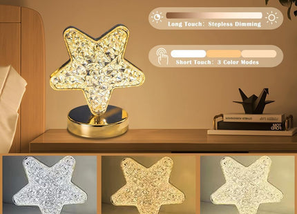 Ramadan Lantern Set, Crescent & Star, 3 Color-Changing LEDs, USB Rechargeable - SABER Center