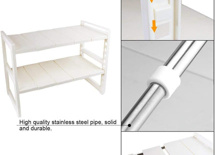 OBOR Expandable 2-Tier Under-Sink Organizer Shelf - SABER Center