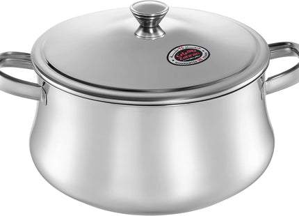 Zahran Classic Stainless Steel Stewpot Set, 10 Pieces with Lids, Silver - SABER Center