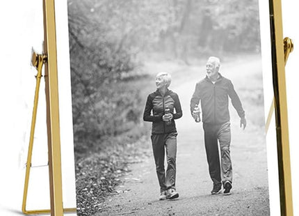 AceList Geometric Metal Glass Picture Frame, 5x7 - SABER Center