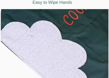 PVC Waterproof Kitchen Apron with Fleece Towels & Expandable Pocket, Unisex - SABER Center