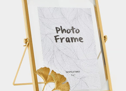 Vintage Gold Photo Frame Set of 3 with Pressed Glass - SABER Center
