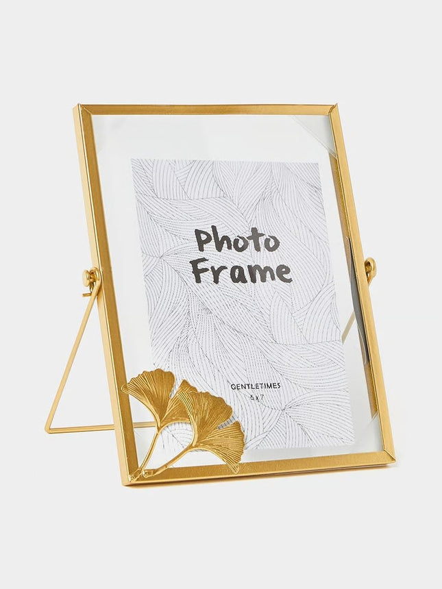 Vintage Gold Photo Frame Set of 3 with Pressed Glass - SABER Center