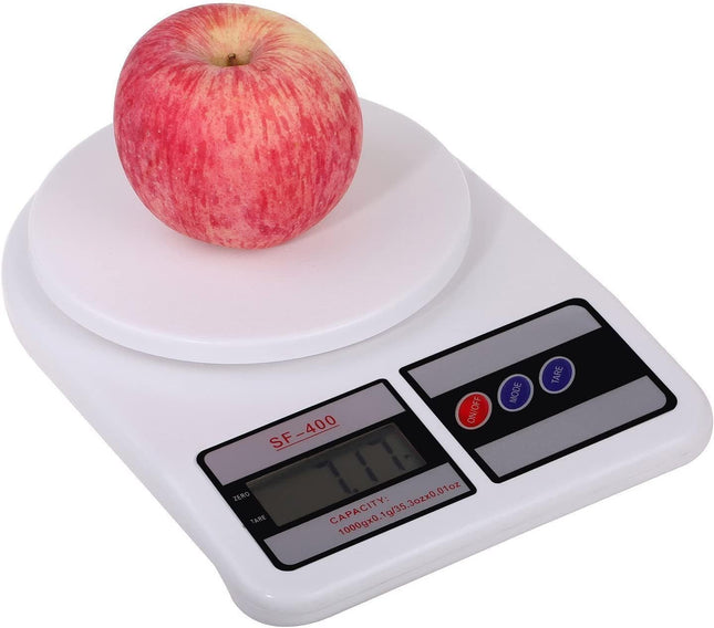 OVA Portal Digital Kitchen Scale, 10kg, White - SABER Center