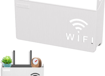 WiFi Router Storage Box, Wall-Mount Shelf, Set-Top Box Rack - SABER Center