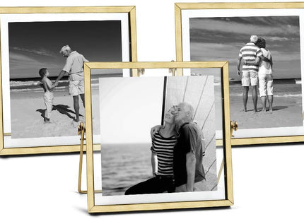 AceList Geometric Metal Glass Picture Frame, 5x7 - SABER Center