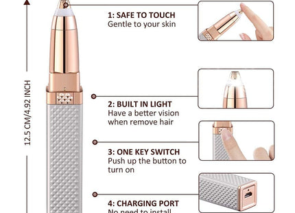 2-in-1 Facial Hair Removal & Skin Care Tool - HX-207 - SABER Center