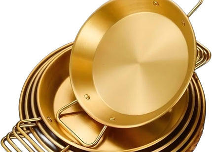 Gold Stainless Steel Serving Cookware with Handles, 20cm - SABER Center