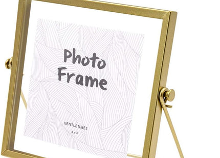 AceList Geometric Metal Glass Picture Frame, 5x7 - SABER Center