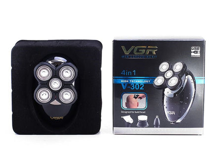 VGR Electric Beard Shaver Black - V-302 - SABER Center