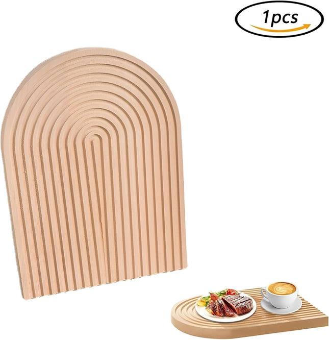 Wooden Serving Tray, Oval – Multi-Purpose Holder & Organizer - SABER Center