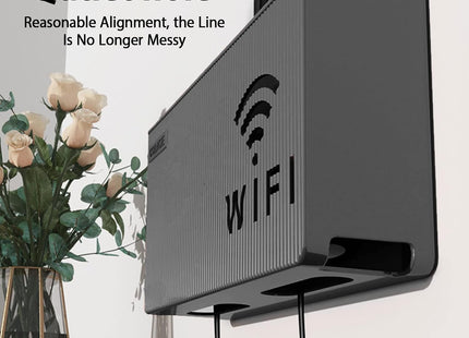 WiFi Router Storage Box, Wall-Mount Shelf, Set-Top Box Rack - SABER Center