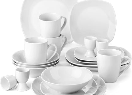 MALACASA Elisa 48-Piece Porcelain Dinner Set for 12 - SABER Center