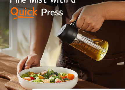 TrendPlain 2-in-1 Glass Olive Oil Sprayer & Dispenser, 470ml - SABER Center