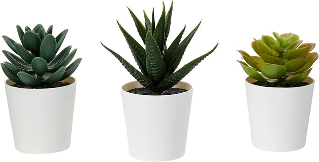 Ikea Vijac Artificial Succulent Plants in Pot, 6cm, 3-Pack - 203.953.31 - SABER Center