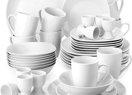 MALACASA Elisa 48-Piece Porcelain Dinner Set for 12 - SABER Center