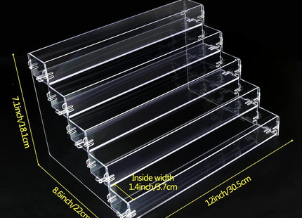 Acrylic 5 Tier Tabletop Display Stand - SABER Center
