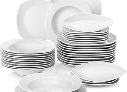 MALACASA Elisa 48-Piece Porcelain Dinner Set for 12 - SABER Center